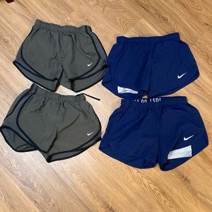 Lot of 4 gym Nike gym shorts